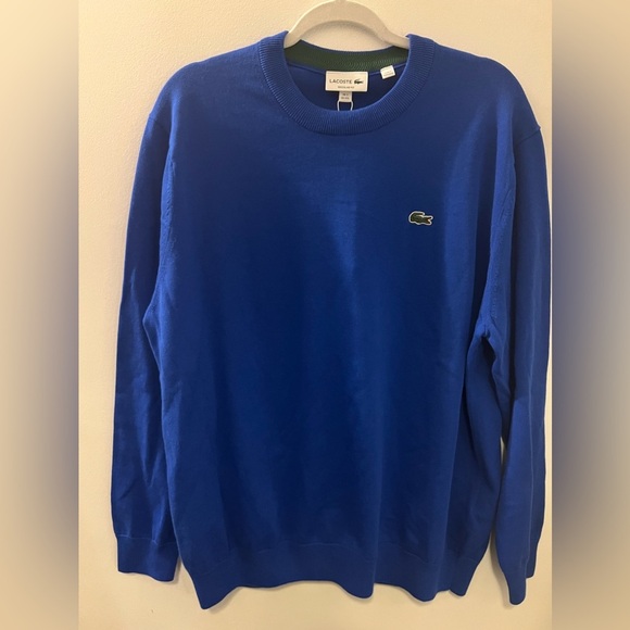 Lacoste Men's Organic Cotton Crew Neck Sweater - Picture 6 of 9